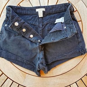H&M, Denim, black shorts